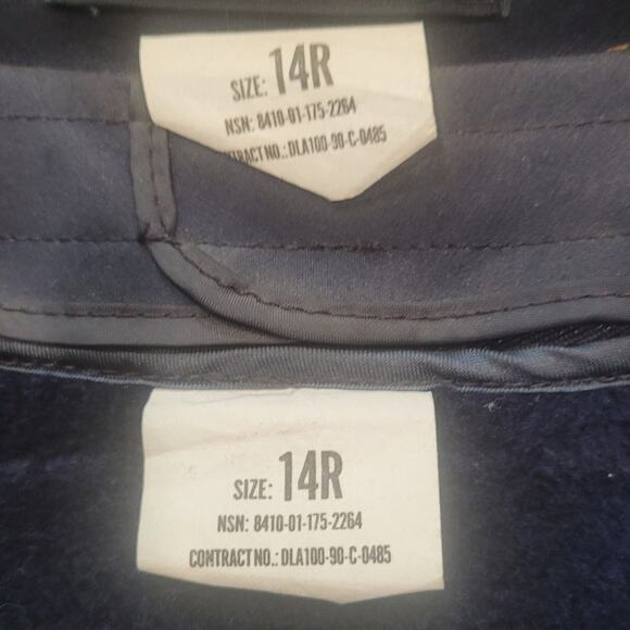 Vintage Navy Women’s Raincoat, 14R, Double-Breasted w/ Belt & Removable Liner - Picture 5 of 6